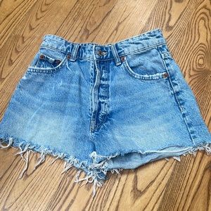 Zara High-waisted Jean Short